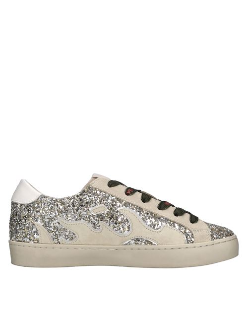 Sneakers glitter GAMIN | 050119GM V25ARGENTO-BEIGE-BIANCO